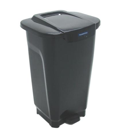Lixeira em plastico t-force preto 100l - Tramontina Menor preço em Lixeira em plastico t-force preto 100l - Tramontina