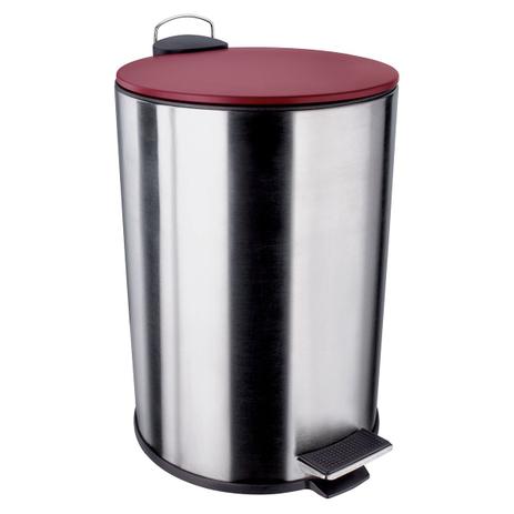 Lixeira Euro Home Aço Inox 12 Litros Com Pedal Vermelha é boa?