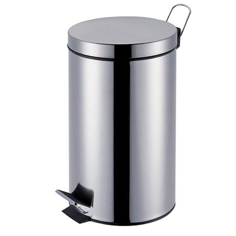 Lixeira Inox 20 Litros Ágata Mor - Met. mor Menor preço em Lixeira Inox 20 Litros Ágata Mor - Met. mor