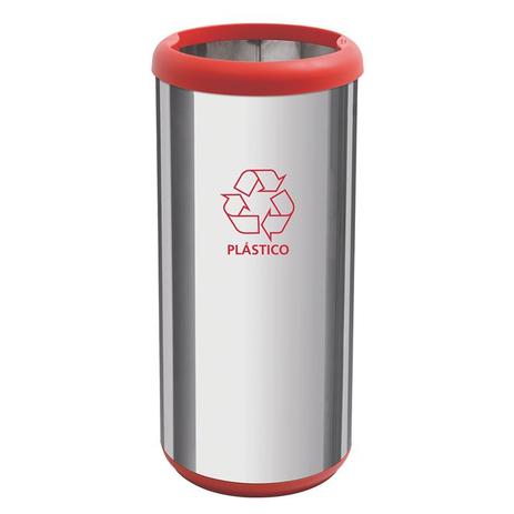 Lixeira Inox 40L Cápsula Selecta Plus Vermelho 94539222 Tramontina Menor preço em Lixeira Inox 40L Cápsula Selecta Plus Vermelho 94539222 Tramontina