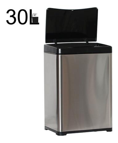 Lixeira Inox Automática Sensor Capacidade 30 Litros 30lts L - TSSAPER Menor preço em Lixeira Inox Automática Sensor Capacidade 30 Litros 30lts L - TSSAPER