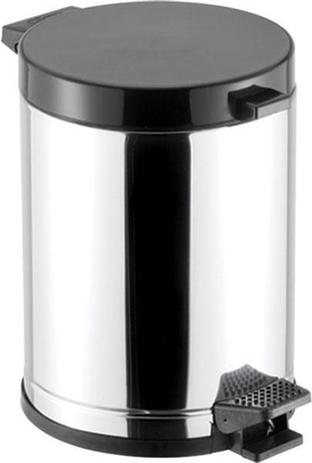 Lixeira Inox C/Pedal Tampa Preta Recipiente Plástico - Viel Menor preço em Lixeira Inox C/Pedal Tampa Preta Recipiente Plástico - Viel