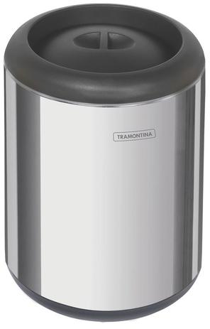 Lixeira inox capsula ctampa 10 l polido e tampa inteligente em polipropileno tramontina Menor preço em Lixeira inox capsula ctampa 10 l polido e tampa inteligente em polipropileno tramontina