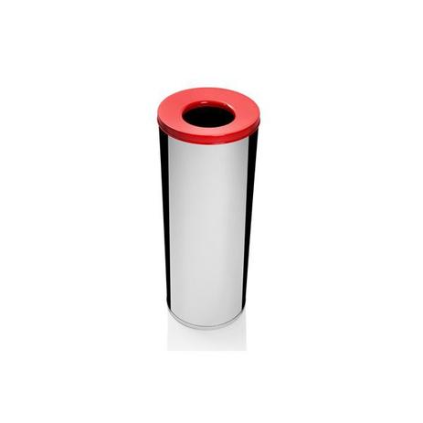 Lixeira Inox Com Abertura Superior 19,5 Litros Plastico Vermelha - Só Lixeiras Menor preço em Lixeira Inox Com Abertura Superior 19,5 Litros Plastico Vermelha - Só Lixeiras