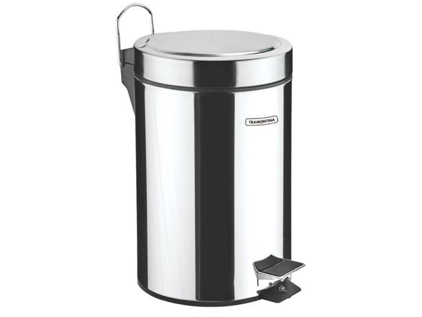 Lixeira Inox com Pedal com Tampa 12L - Tramontina 94538/112 Menor preço em Lixeira Inox com Pedal com Tampa 12L - Tramontina 94538/112