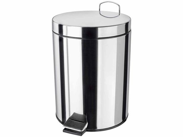 Lixeira Inox com Pedal com Tampa 5L - Euro Home IN4618 Menor preço em Lixeira Inox com Pedal com Tampa 5L - Euro Home IN4618
