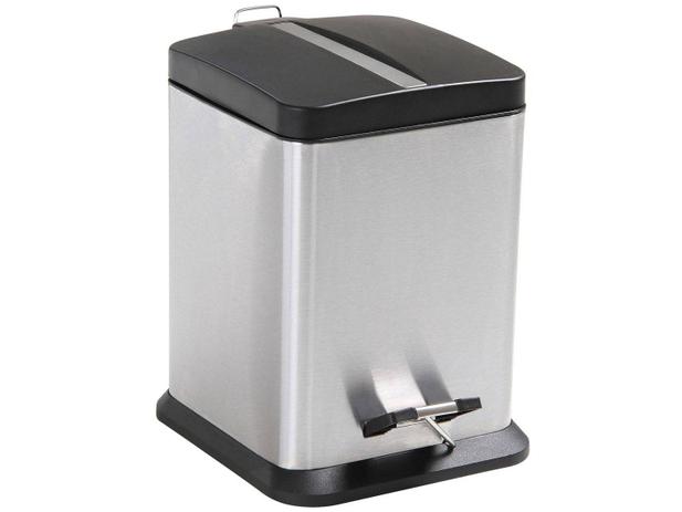 Lixeira Inox com Pedal com Tampa 6L - Mor Jaspe 8232 Menor preço em Lixeira Inox com Pedal com Tampa 6L - Mor Jaspe 8232