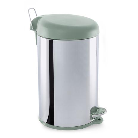 Lixeira Inox Com Pedal Tampa 12 Litros Menta - Brinox Menor preço em Lixeira Inox Com Pedal Tampa 12 Litros Menta - Brinox