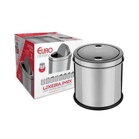 Lixeira Inox com Tampa Basculante 3 Litros Euro Home é boa?