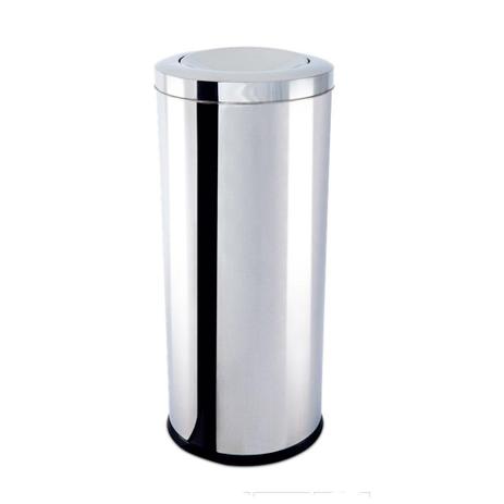 Lixeira Inox com Tampa Basculante 47 Litros - Brinox Menor preço em Lixeira Inox com Tampa Basculante 47 Litros - Brinox