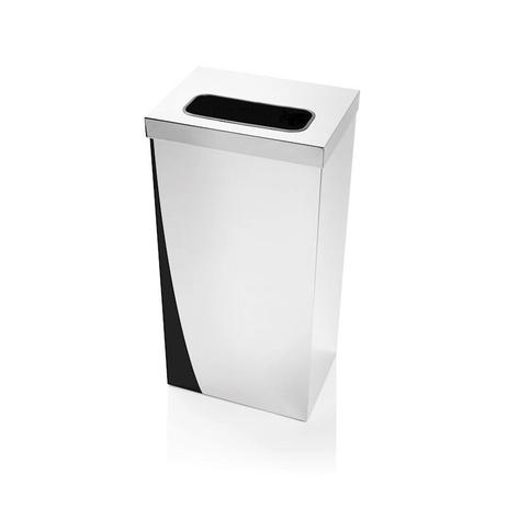 Lixeira Inox Polida Abertura Superior Retangular 50 Litros - Só Lixeiras Menor preço em Lixeira Inox Polida Abertura Superior Retangular 50 Litros - Só Lixeiras