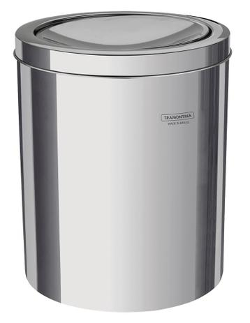 Lixeira Inox Tampa Basculante 5L Tramontina 94542105 Menor preço em Lixeira Inox Tampa Basculante 5L Tramontina 94542105