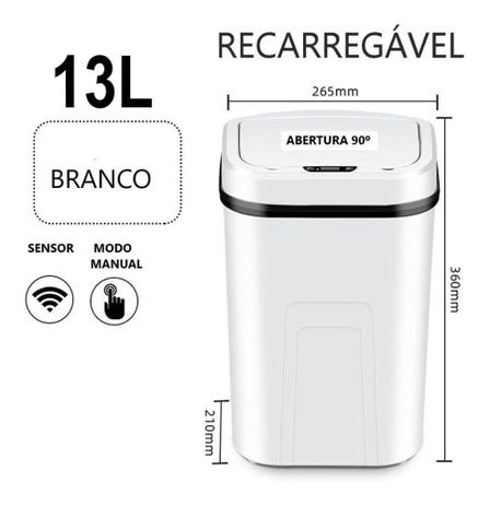 Lixeira Inteligente Sensor Automática Recarregável Smart é boa?