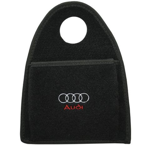 Lixeira Lixinho Automotiva Carro Carpete Logo Bordado Audi para Câmbio Preta - S/m é boa?