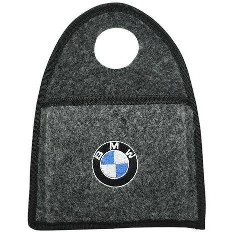 Lixeira Lixinho Automotiva Carro Carpete Logo Bordado BMW para Câmbio Grafite - S/m é boa?