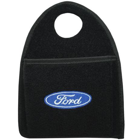 Lixeira Lixinho Automotiva Carro Carpete Logo Bordado Ford para Câmbio Preta - S/m Menor preço em Lixeira Lixinho Automotiva Carro Carpete Logo Bordado Ford para Câmbio Preta - S/m