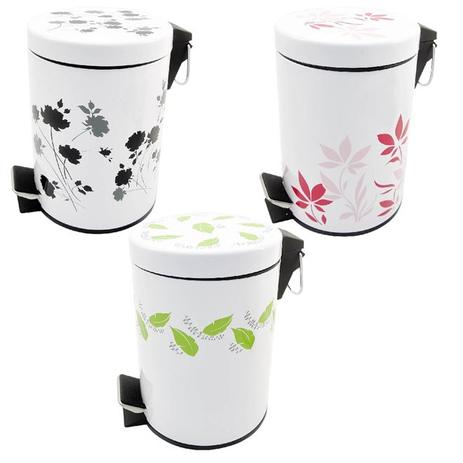 Lixeira luxo decorada 3l com pedal e cesto removivel retro vintage banheiro - Gimp é boa?