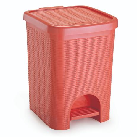Lixeira Para Banheiro de Plástico 12 Litros com Pedal Coral - Nitron é boa?