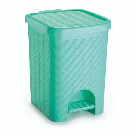 Lixeira Para Banheiro de Plástico 12 Litros com Pedal Verde - Nitron Menor preço em Lixeira Para Banheiro de Plástico 12 Litros com Pedal Verde - Nitron