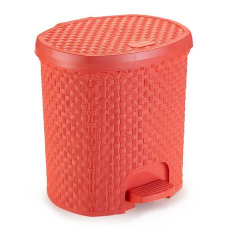 Lixeira para Cozinha de Plástico 6 Litros com Pedal Coral - Nitron é boa?