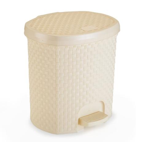 Lixeira para Cozinha de Plástico 6 Litros com Pedal Creme - Nitron é boa?