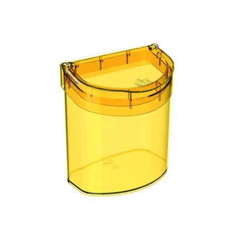 Lixeira para Pia 2,7 L Glass Amarela - Coza - Brinox Menor preço em Lixeira para Pia 2,7 L Glass Amarela - Coza - Brinox