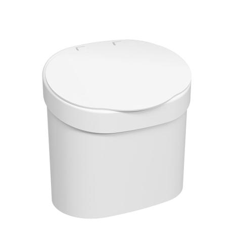 Lixeira Para Pia 4,0 Litros Branco Coza - Brinox Menor preço em Lixeira Para Pia 4,0 Litros Branco Coza - Brinox