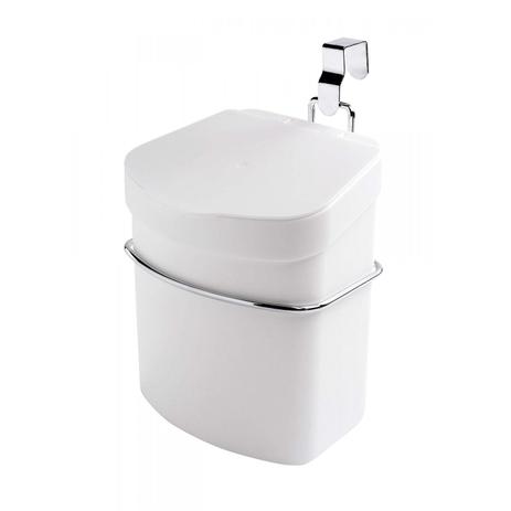 Lixeira Plástica 2,5L com Suporte para Porta de Armário Organizare Future Cromado Menor preço em Lixeira Plástica 2,5L com Suporte para Porta de Armário Organizare Future Cromado