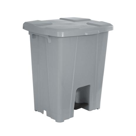 Lixeira Plástica Quadrada 30 Litros Com Pedal Cinza - JSN do Brasil Industria e Come Menor preço em Lixeira Plástica Quadrada 30 Litros Com Pedal Cinza - JSN do Brasil Industria e Come