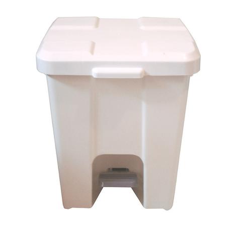 Lixeira Plástica Quadrada com Pedal Branca - 15l - Jsn Menor preço em Lixeira Plástica Quadrada com Pedal Branca - 15l - Jsn
