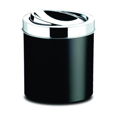 Lixeira PP Preta Com Tampa Basculante 5,4 Litros Brinox Dercorline 3401/252 Menor preço em Lixeira PP Preta Com Tampa Basculante 5,4 Litros Brinox Dercorline 3401/252