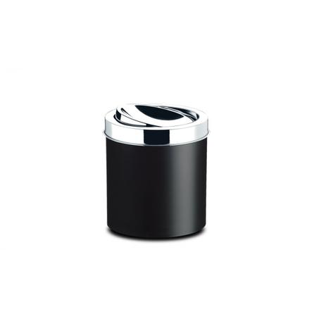Lixeira Pp Preta Tampa Basc.18,5X20Cm Brinox Menor preço em Lixeira Pp Preta Tampa Basc.18,5X20Cm Brinox