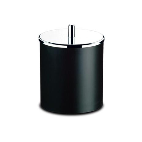 Lixeira PP Preta Tampa Inox 18,5 x 23 cm Brinox Menor preço em Lixeira PP Preta Tampa Inox 18,5 x 23 cm Brinox