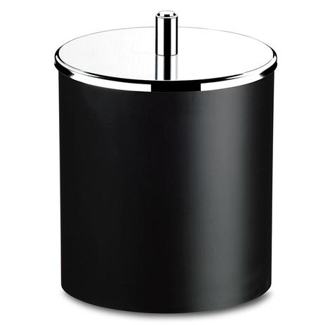Lixeira pp preta tampa inox 18,5 x 23 cm Cód. 8009 - Coza utilidade plástica ltda Menor preço em Lixeira pp preta tampa inox 18,5 x 23 cm Cód. 8009 - Coza utilidade plástica ltda