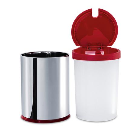 Lixeira Press Inox Com Tampa Vermelha 4 Litros - Brinox é boa?