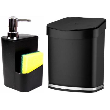 Lixeira Preta Para Cozinha + Dispenser Detergente Para Pia - Ftmt é boa?