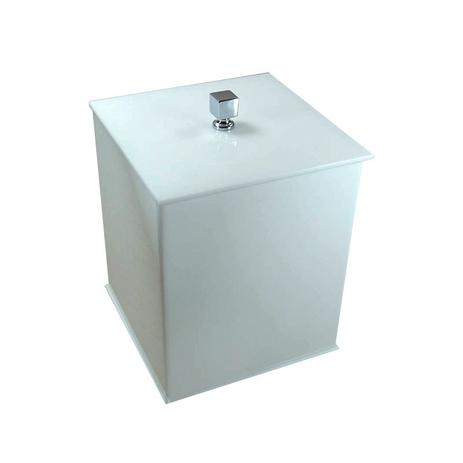Lixeira Quadrada Sem Strass Decor Menor preço em Lixeira Quadrada Sem Strass Decor