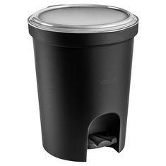 Lixeira Redonda 13,5L com Pedal Referência 275 Preto - Sanremo Menor preço em Lixeira Redonda 13,5L com Pedal Referência 275 Preto - Sanremo