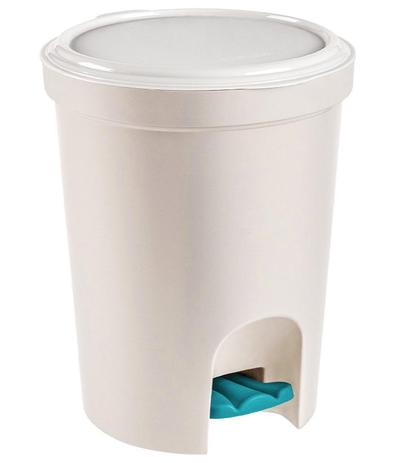 Lixeira Redonda com Pedal Plástico SANREMO 6,6 L Menor preço em Lixeira Redonda com Pedal Plástico SANREMO 6,6 L