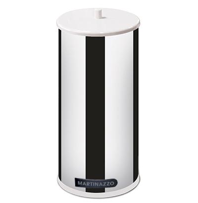 Lixeira redonda de inox com tampa de plastico branca 9l - Martinazzo Menor preço em Lixeira redonda de inox com tampa de plastico branca 9l - Martinazzo