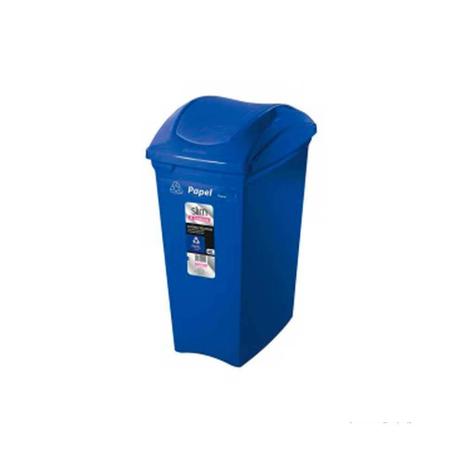 Lixeira Seletiva Sanremo 40 Litros Azul Menor preço em Lixeira Seletiva Sanremo 40 Litros Azul
