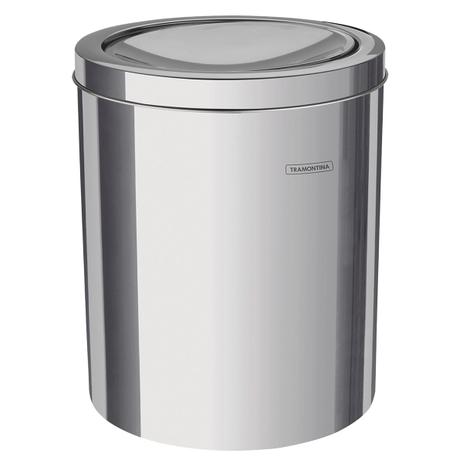 Lixeira Swing 5L Com Tampa Basculante Em Aço Inox 94542105 Tramontina Menor preço em Lixeira Swing 5L Com Tampa Basculante Em Aço Inox 94542105 Tramontina