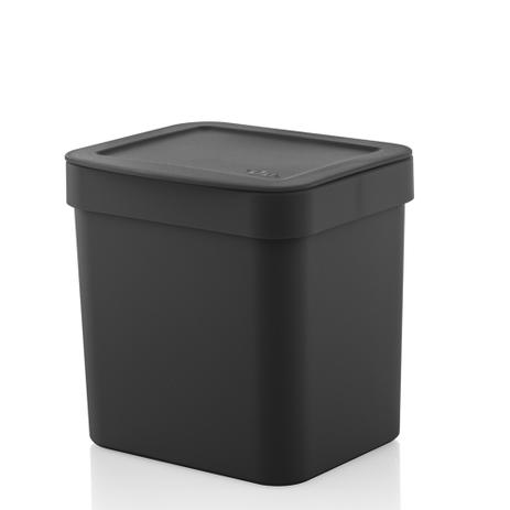 Lixeira Trium Ou de Polipropileno Preto 2,5L - 28946 Menor preço em Lixeira Trium Ou de Polipropileno Preto 2,5L - 28946