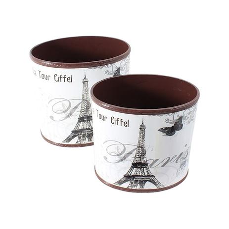 Lixeiras com 2 Peças Eiffel Tower - Goods br Menor preço em Lixeiras com 2 Peças Eiffel Tower - Goods br