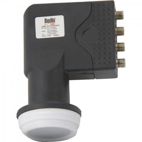 LNBF Banda KU Quadruplo 52-1307 BEDINSAT Menor preço em LNBF Banda KU Quadruplo 52-1307 BEDINSAT