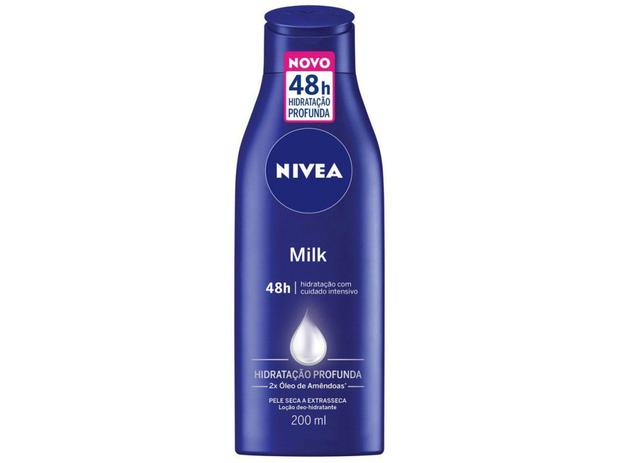 Loção Deo-Hidratante Corporal Nivea Milk - Hidratação Profunda 200ml Menor preço em Loção Deo-Hidratante Corporal Nivea Milk - Hidratação Profunda 200ml
