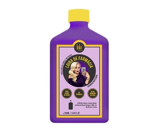 Loira de farmacia - shampoo matizador 250ml - Lola cosmetics Menor preço em Loira de farmacia - shampoo matizador 250ml - Lola cosmetics
