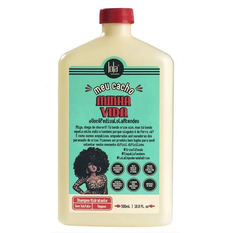 Lola Meu Cacho Minha Vida Shampoo Hidratante 500ml - Lola cosmétics Menor preço em Lola Meu Cacho Minha Vida Shampoo Hidratante 500ml - Lola cosmétics