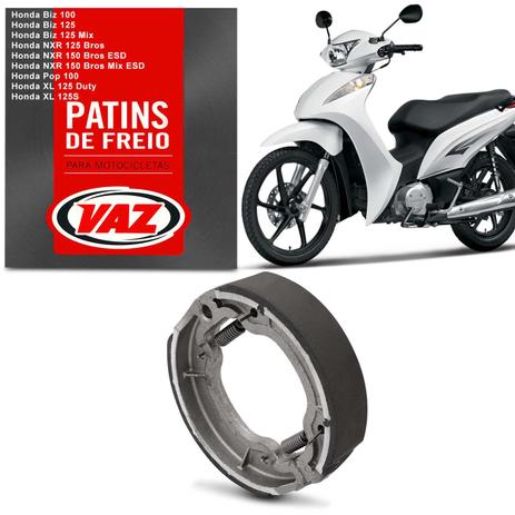 Lona de Freio Traseiro Honda Biz 98 a 2015 Bros 2003 a 2014 Pop 100 2007 a 2015 - Vaz Menor preço em Lona de Freio Traseiro Honda Biz 98 a 2015 Bros 2003 a 2014 Pop 100 2007 a 2015 - Vaz