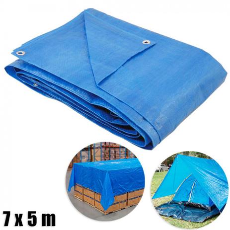 Lona Multiuso com Ilhos 7 X 5 M Encerado de Polietileno Azul Bel Menor preço em Lona Multiuso com Ilhos 7 X 5 M Encerado de Polietileno Azul Bel